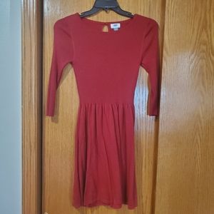 😎 Old Navy Cranberry Red Sweater Dress